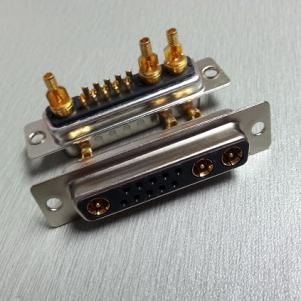 13W3 D-SUB Coaxial Connectors (RF) ሴት እና ወንድ ሻጭ አይነት KLS1-DBRF5-13W3